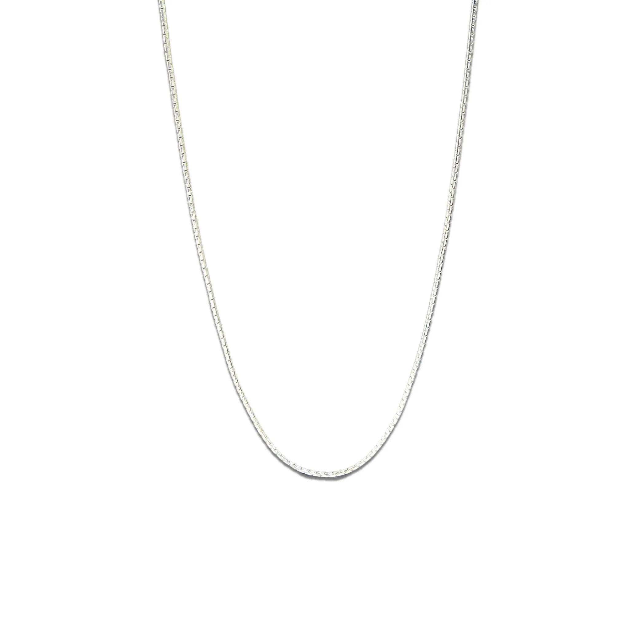 Snake Chain Necklace Silver