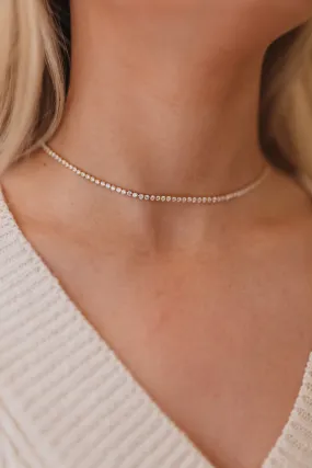 So Decadent Gold Diamond Choker Necklace