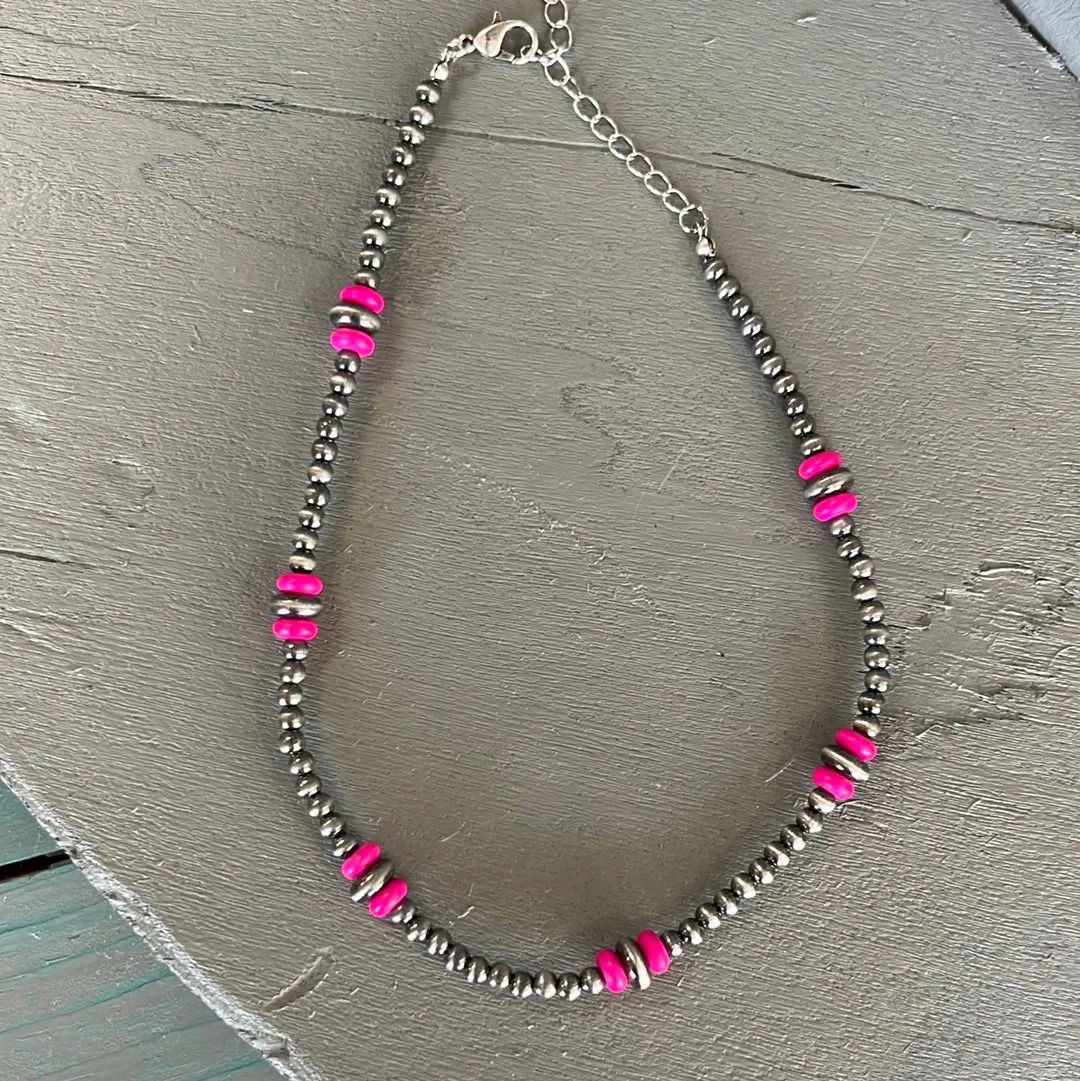 The Beaded Choker Necklace (Multiple Colors)
