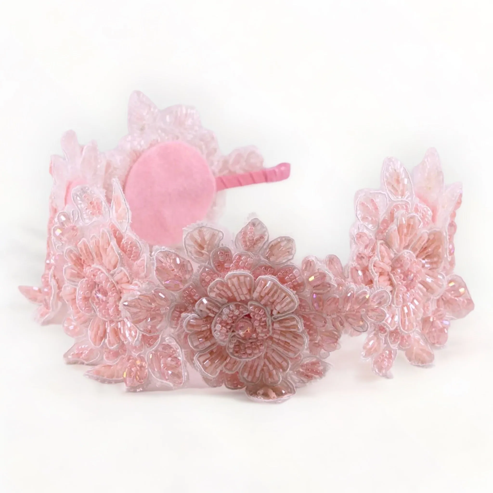The Hadraniel  Girls Crystal Flower Headband