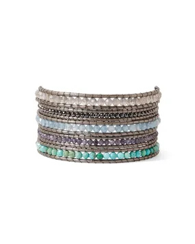 Turquoise 5 Wrap Bracelet