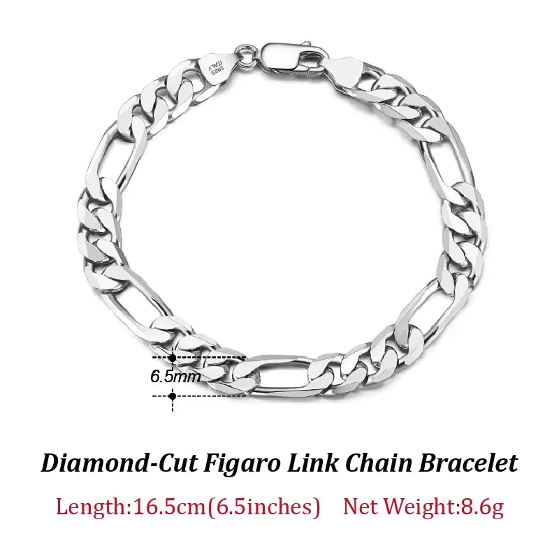 VAIGE 14K Gold Plated 925 Sterling Silver Paperclip Link Chain Bracelet - Adjustable Length, Gift Wrapped Velvet Pouch Included