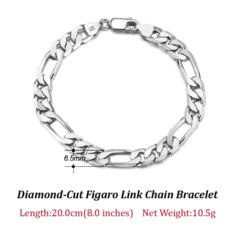 VAIGE 14K Gold Plated 925 Sterling Silver Paperclip Link Chain Bracelet - Adjustable Length, Gift Wrapped Velvet Pouch Included