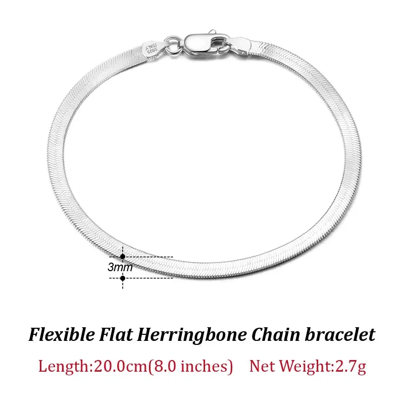 VAIGE 14K Gold Plated 925 Sterling Silver Paperclip Link Chain Bracelet - Adjustable Length, Gift Wrapped Velvet Pouch Included