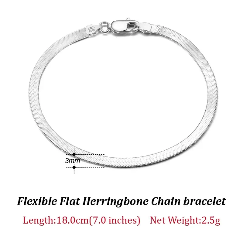 VAIGE 14K Gold Plated 925 Sterling Silver Paperclip Link Chain Bracelet - Adjustable Length, Gift Wrapped Velvet Pouch Included