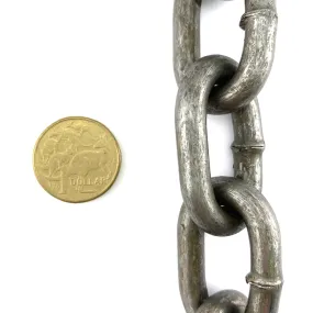 Welded Link Chain - Raw Plain Steel - 8mm x 25kg (19m)