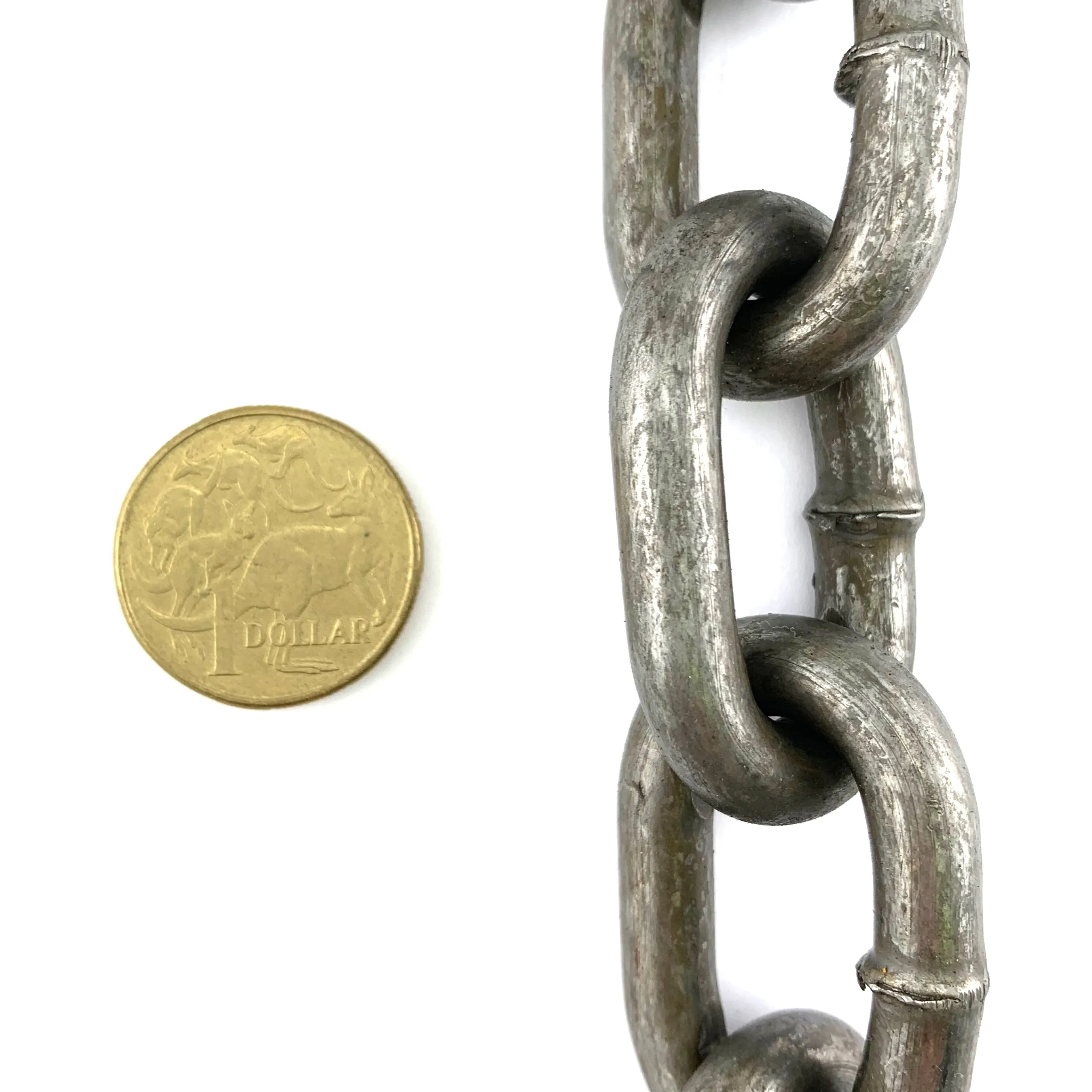 Welded Link Chain - Raw Plain Steel - 8mm x 25kg (19m)