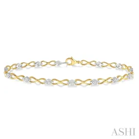 Yellow Gold Diamond IllusionNecklace